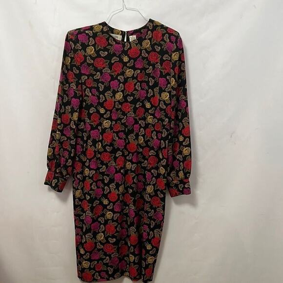 CHAUS VINTAGE PAISLEY FLORAL DRESS SIZE 12‎ - Picture 1 of 9